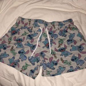 Stitch Cotton Shorts